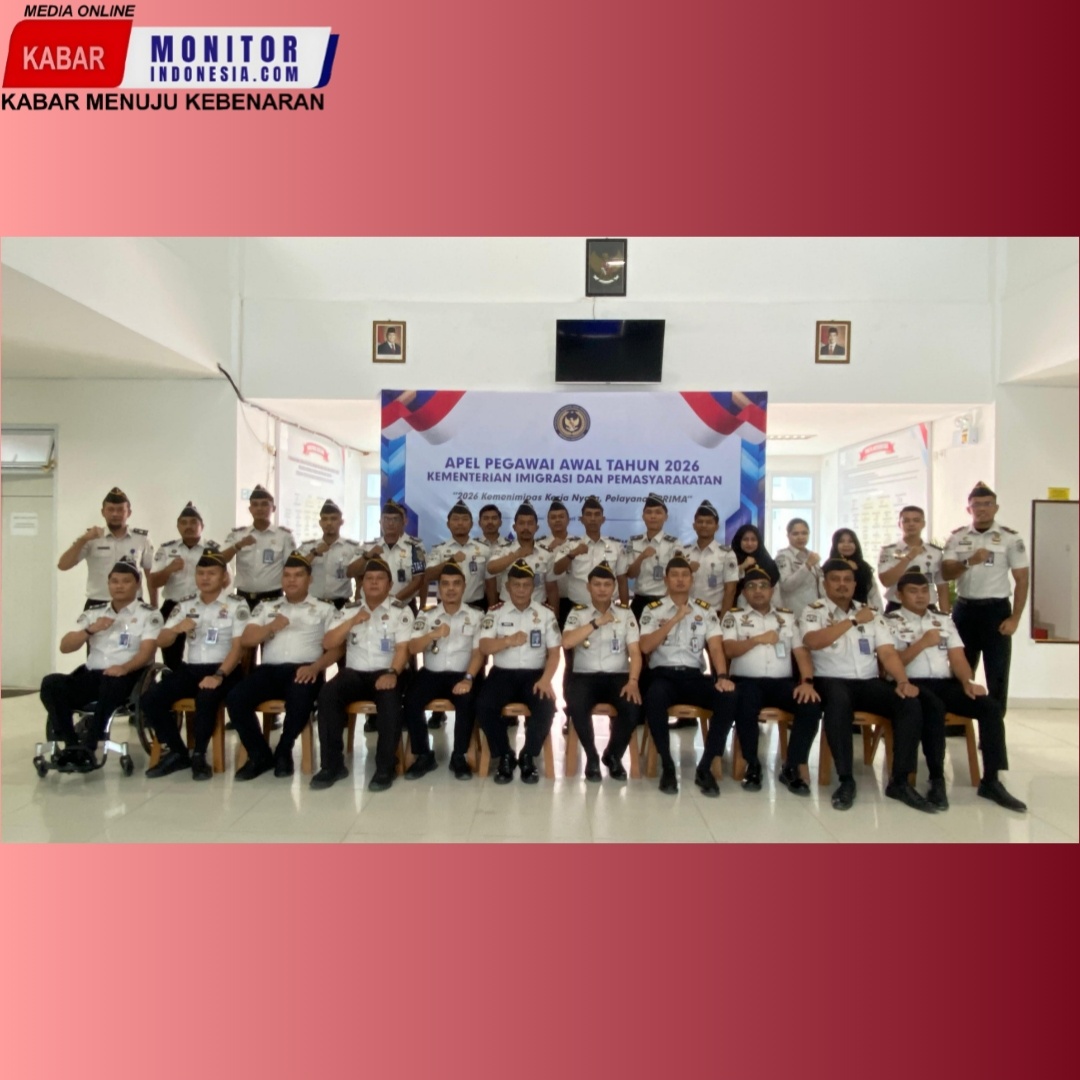 Lapas Narkotika Rumbai Ikuti Apel Bersama Awal Tahun 2026 Kemenko Kumham Imipas