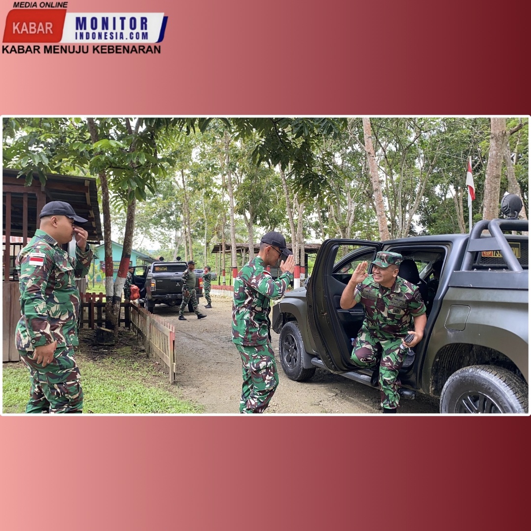 Tim Garbinter Pusterad Tinjau Satgas Yonif 643/WNS